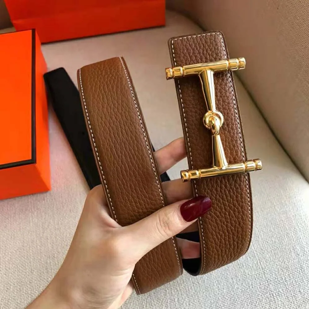 Hermes H Hippique Belt Buckle & Reversible Leather Strap 32 mm for Women in Brown Hermes H Hippique Belt Buckle & Reversible Leather Strap 32 mm for Women in Brown