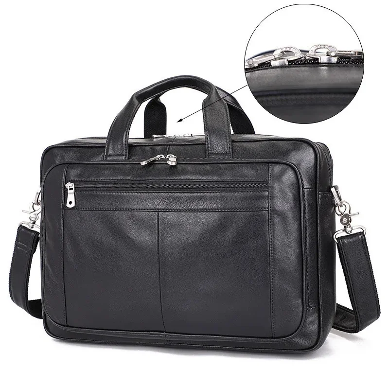 Top Qaulity Brand Briefcase Bag For Male Business Bag Vintage Designer for Men's