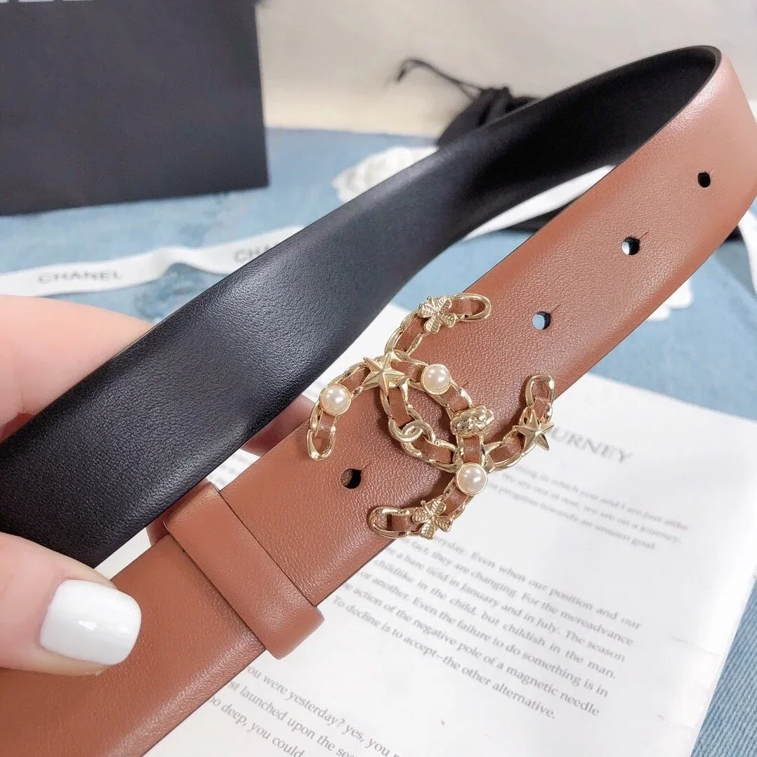 Chanel Belt With Double C Buckle Light Orange Gold Toned Hardware for Women Chanel Belt With Double C Buckle Light Orange Gold Toned Hardware for Women