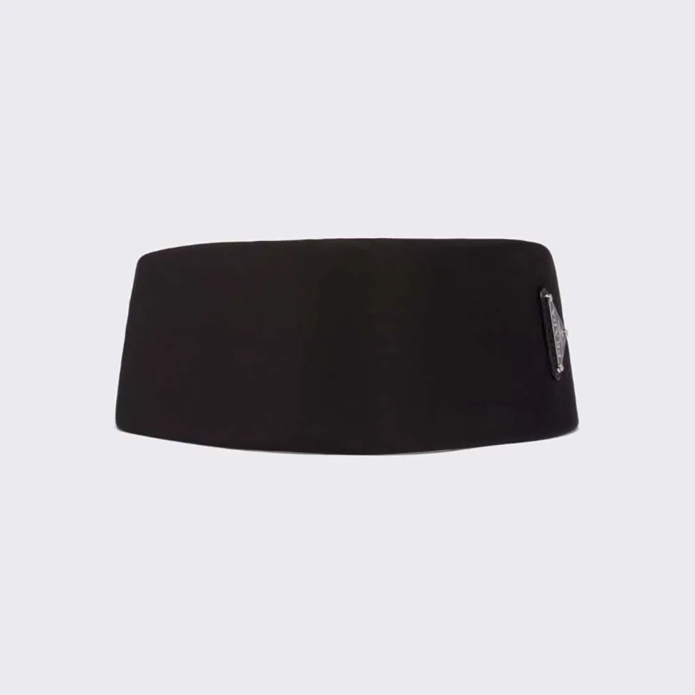 Prada Re-Nylon Headband for Women in Black