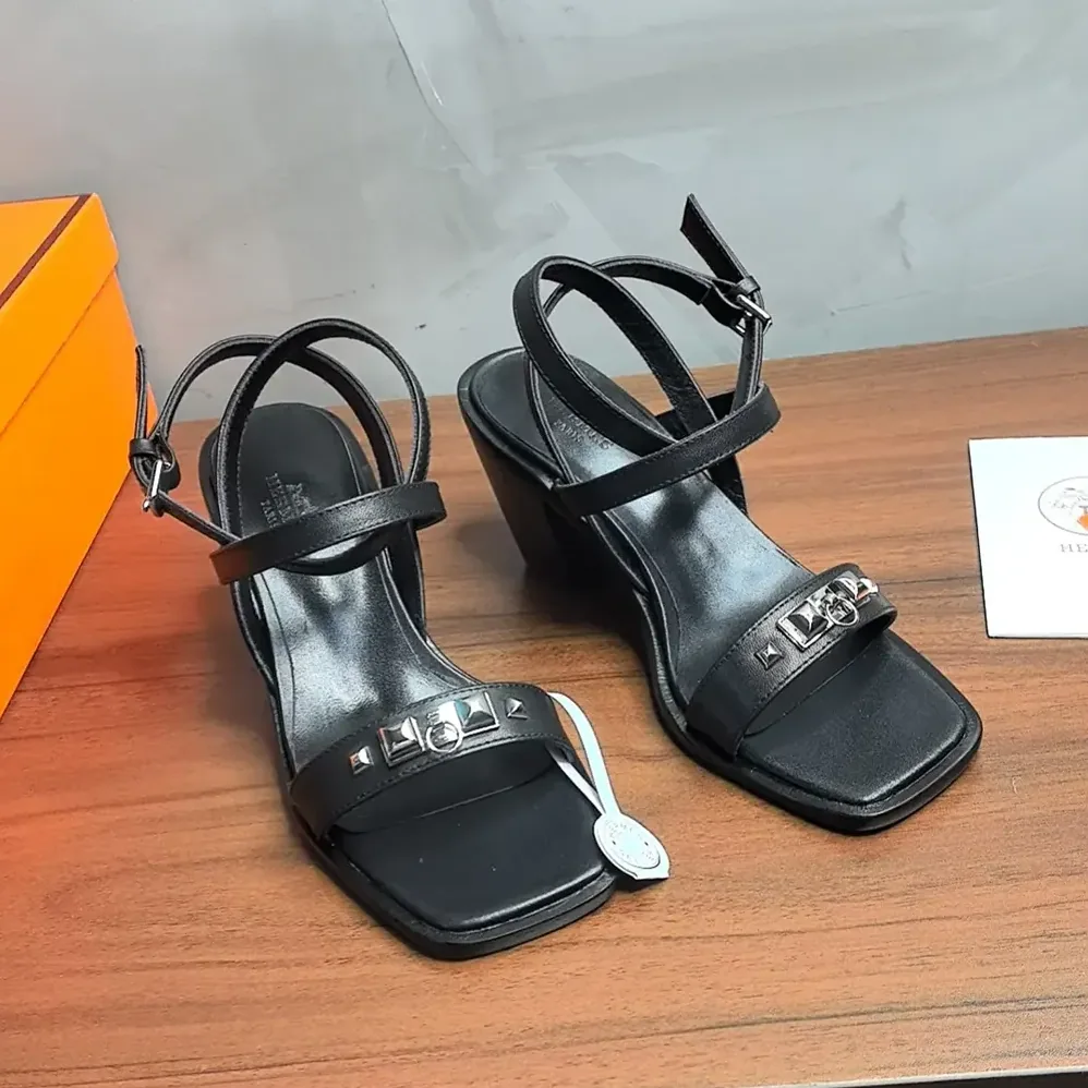 Hermes Ivresse 65 Sandal-Black H241152Z for Women Hermes Ivresse 65 Sandal-Black H241152Z for Women