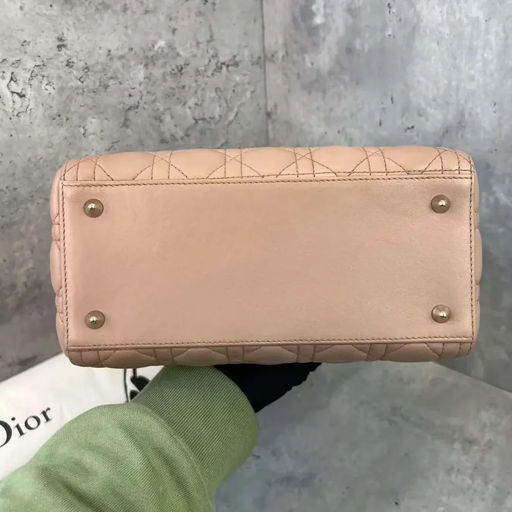 Dior Medium Lady Dior Bag Blush Cannage Lambskin for Women Dior Medium Lady Dior Bag Blush Cannage Lambskin for Women