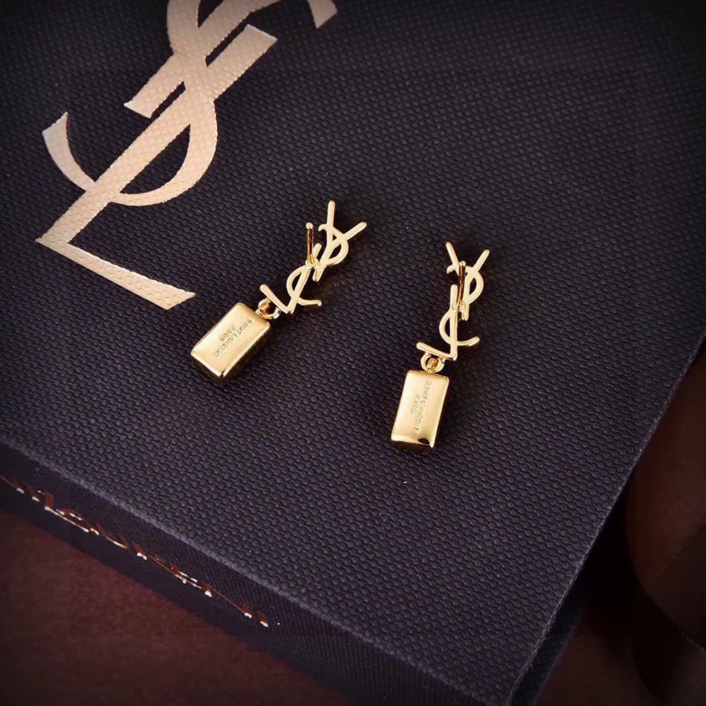 Saint Laurent YSL Cassandre Single Earring in Metal and Rhinestones for Women Saint Laurent YSL Cassandre Single Earring in Metal and Rhinestones for Women