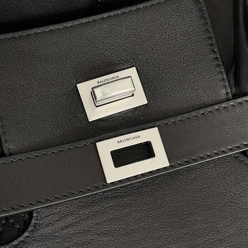Balenciaga Bel Air Medium Carry All Bag in Black Smooth Calfskin for Women