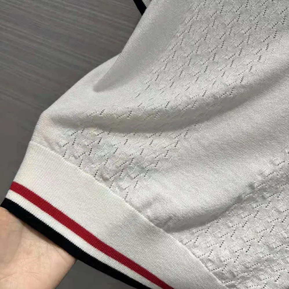 Miu Miu Cropped Silk and Cotton Polo Shirt for Women in White