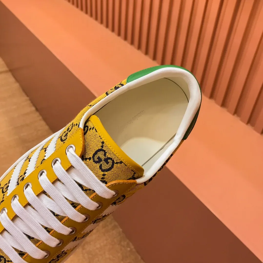 Gucci x Adidas With GG Sneakers Yellow for Men
