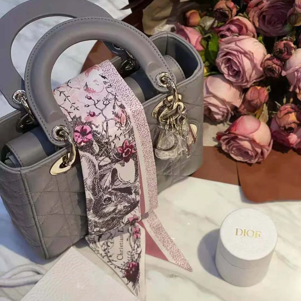 Dior Jardin Magique Mitzah Scarf Pink Multicolor Silk Twill for Women Dior Jardin Magique Mitzah Scarf Pink Multicolor Silk Twill for Women