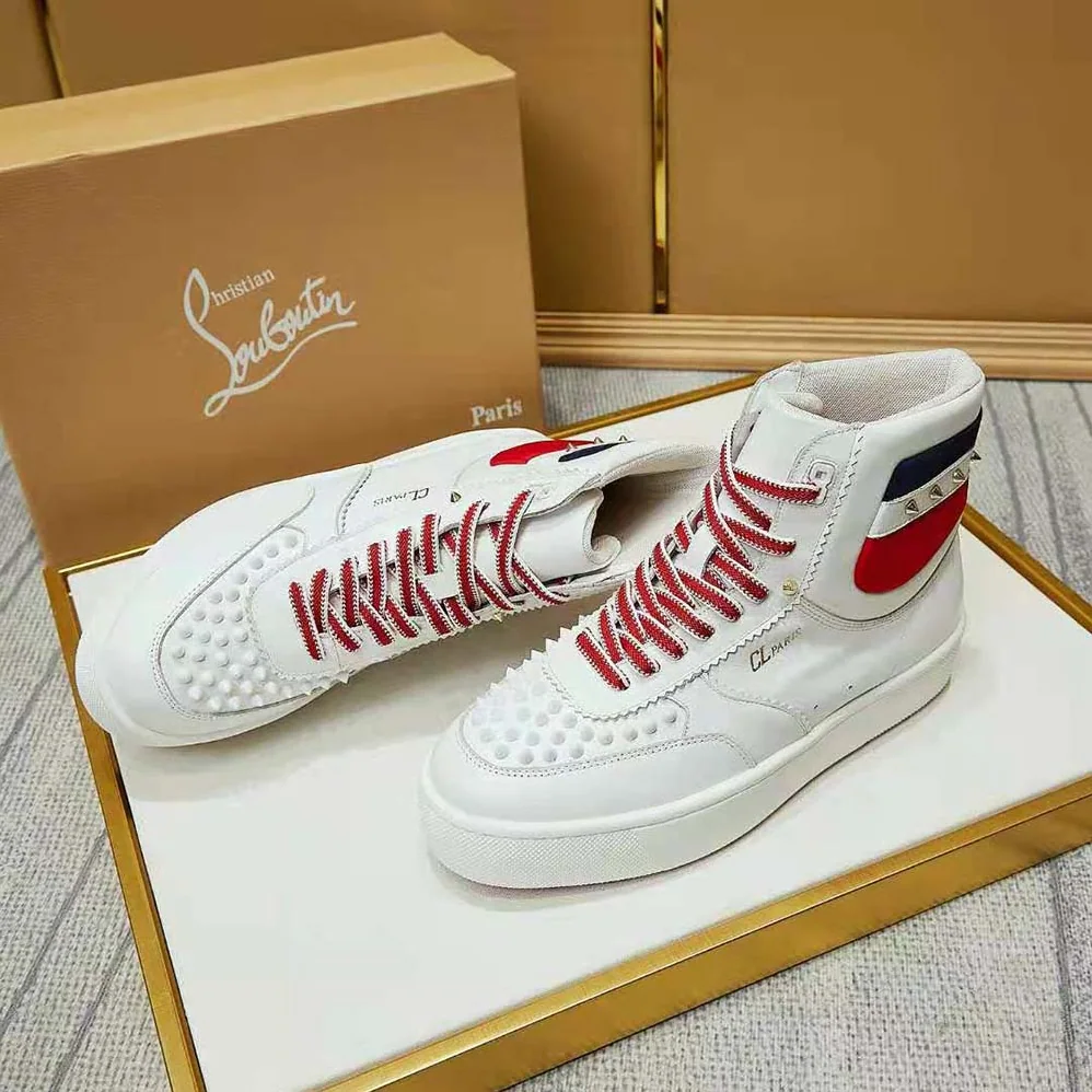 Christian Louboutin Top Rui Spikes Flat Tennis for Women in inspired Sneaker