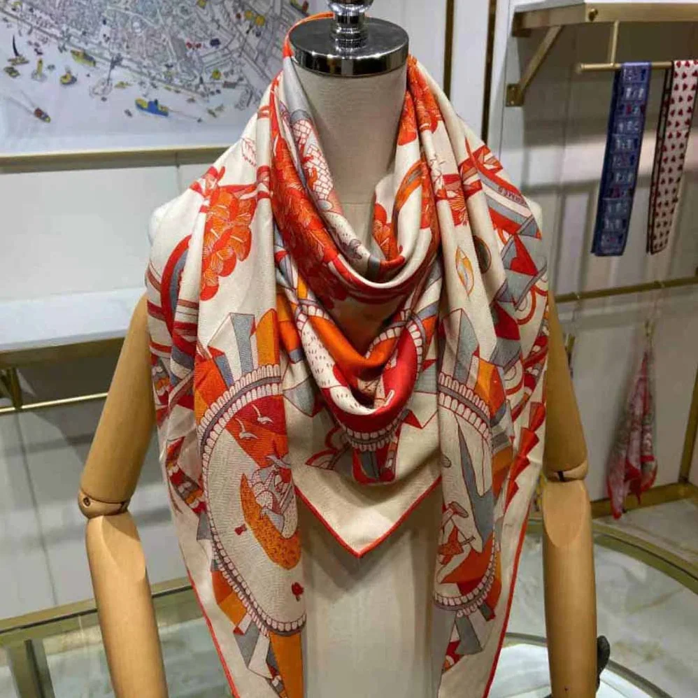 Hermes L'ombrelle Magique Shawl 140 for Women Hermes L'ombrelle Magique Shawl 140 for Women