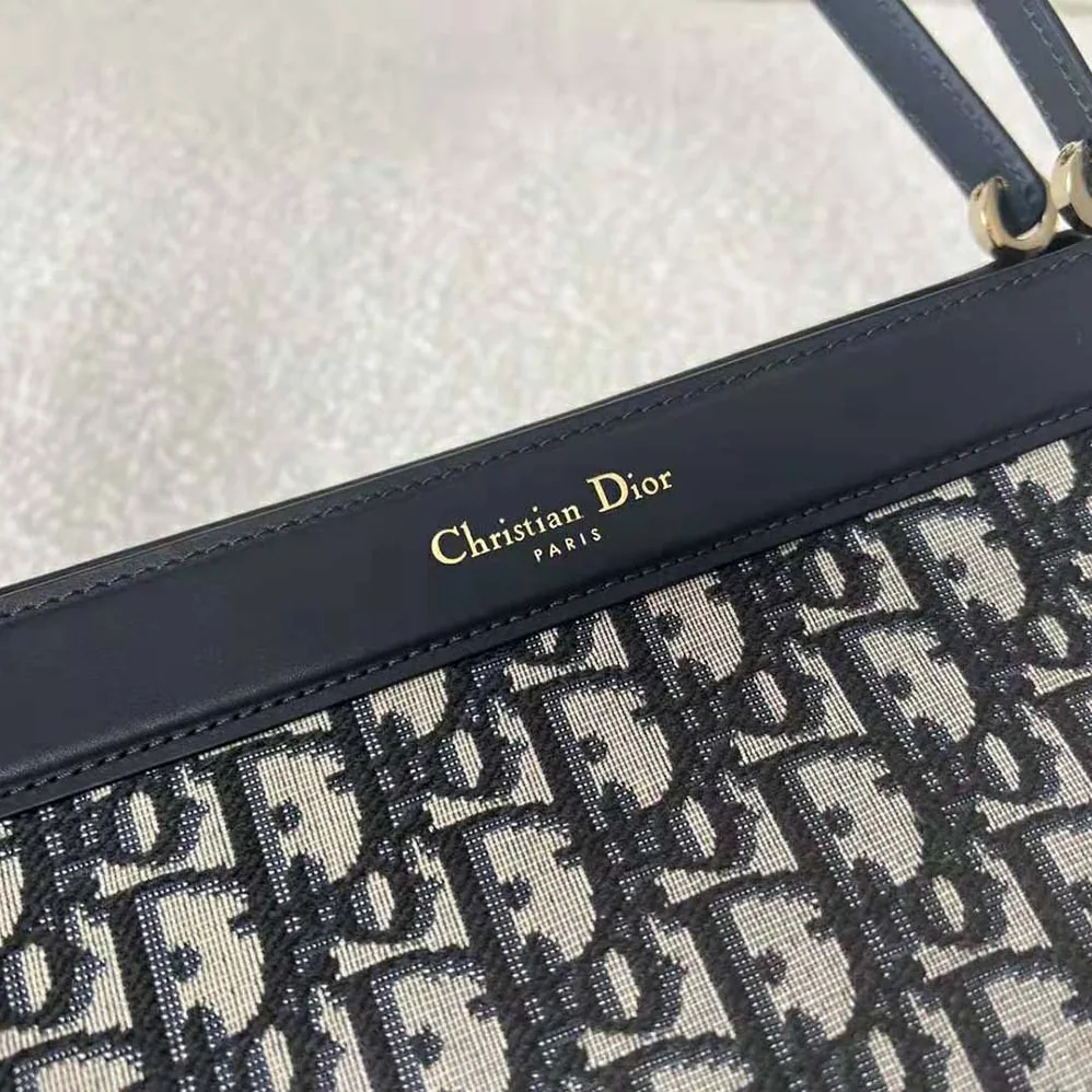 Dior Medium Dior Key Bag Blue Dior Oblique Jacquard for Women Dior Medium Dior Key Bag Blue Dior Oblique Jacquard for Women