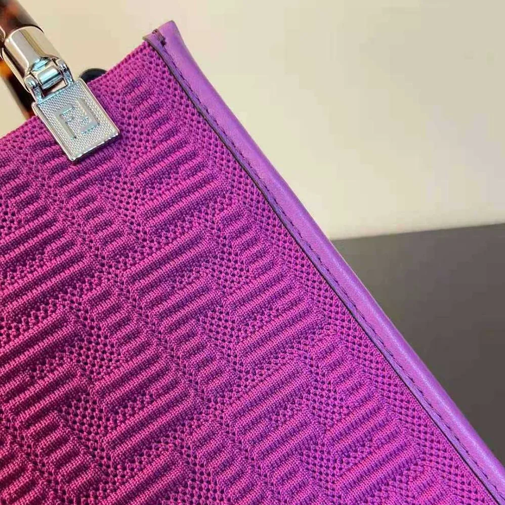Fendi Mini Sunshine Shopper Purple FF Fabric Mini for Women in Bag Fendi Mini Sunshine Shopper Purple FF Fabric Mini for Women in Bag