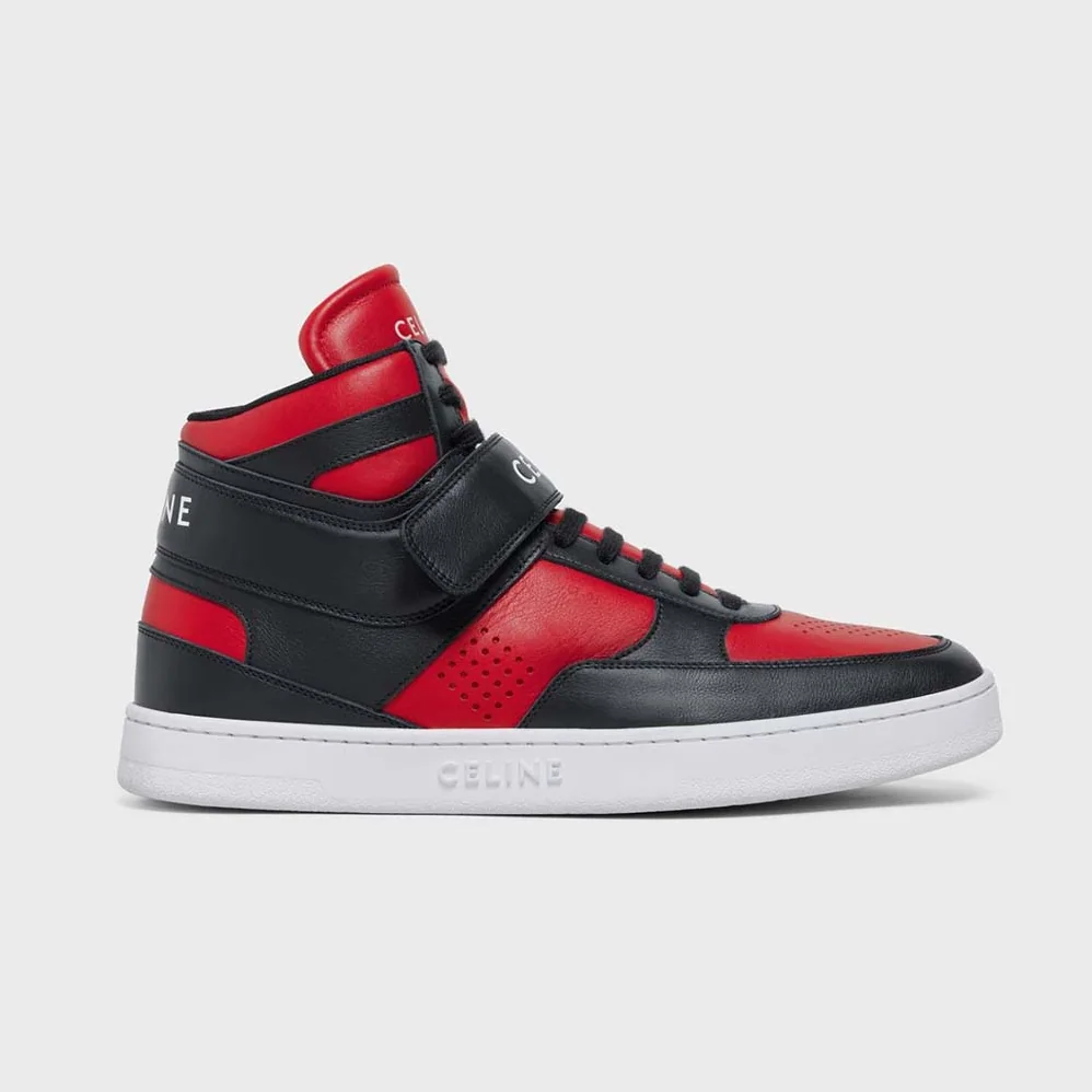 Celine CT-03 High Sneaker with Scratch in Calfskin for Men in Black Celine CT-03 High Sneaker with Scratch in Calfskin for Men in Black
