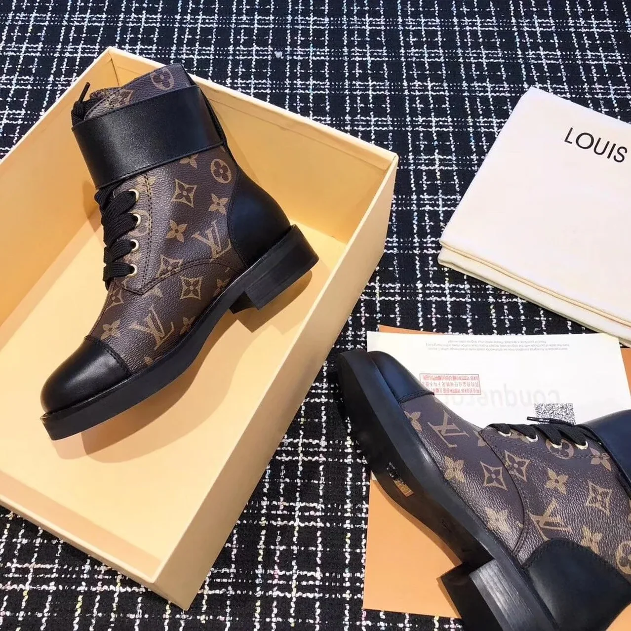 Louis Vuitton Wonderland Flat Ranger Monogram Canvas Black in Brown Louis Vuitton Wonderland Flat Ranger Monogram Canvas Black in Brown