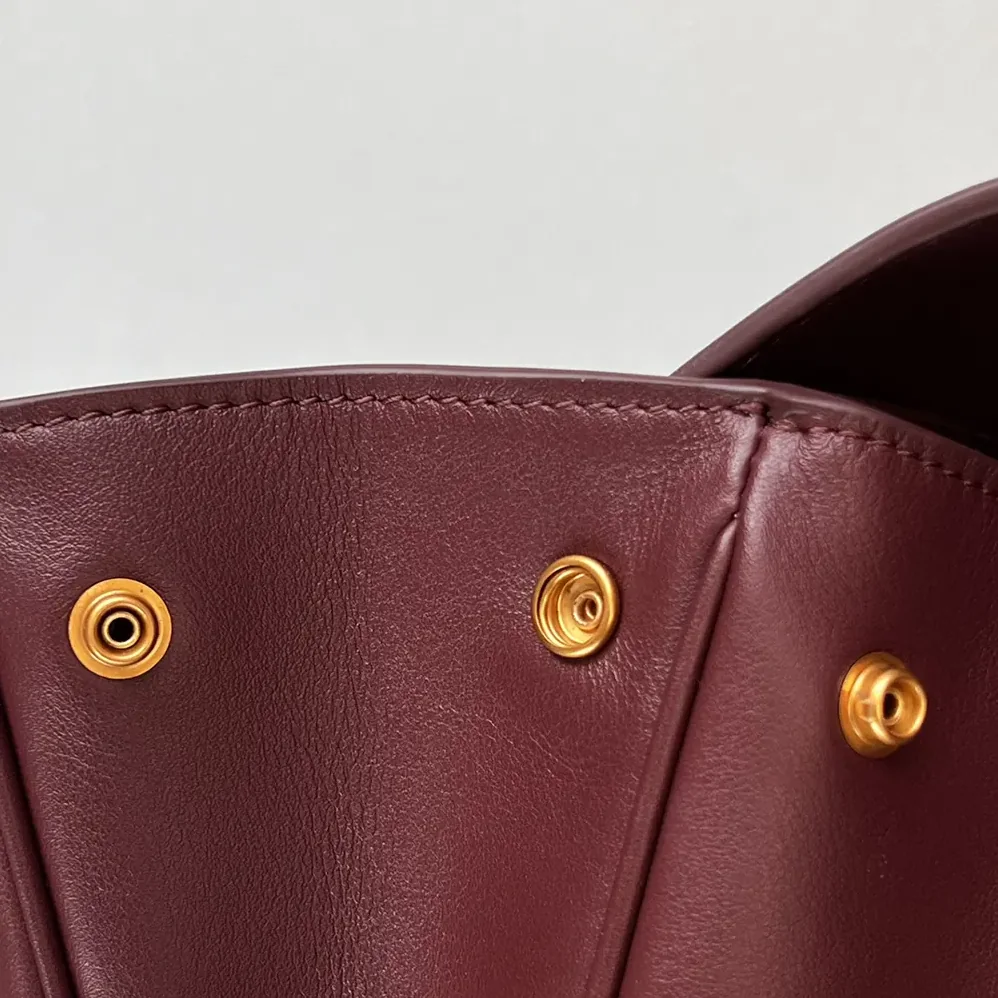Balenciaga Rodeo Handbag Large In Dark Burgundy Smooth Calfskin Aged for Women in Gold Hardware Balenciaga Rodeo Handbag Large In Dark Burgundy Smooth Calfskin Aged for Women in Gold Hardware