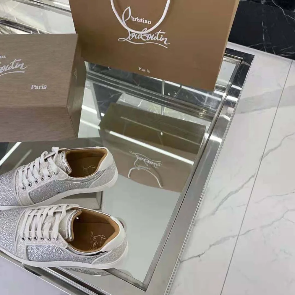Christian Louboutin Louis Junior Strass for Men in White