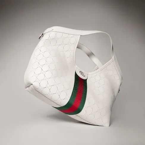 Gucci Giglio Small Tote Bag in White Palladium Hardware Gucci Giglio Small Tote Bag in White Palladium Hardware