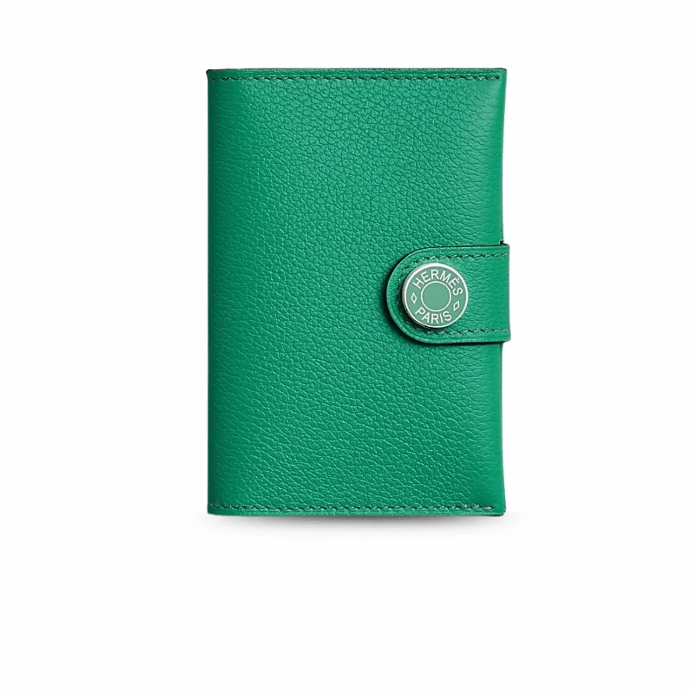 Hermes R.M.S Card Holder Rose Green /