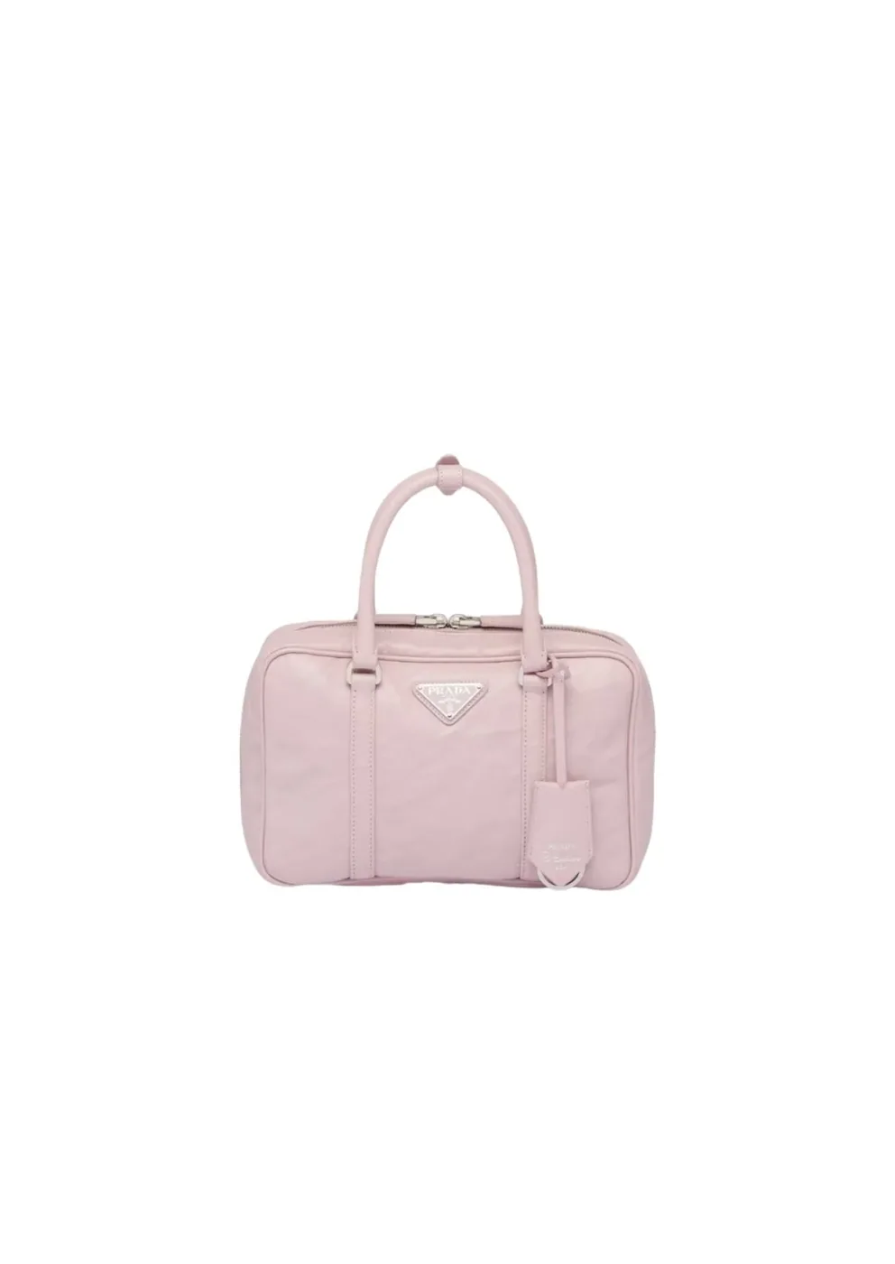 Medium Antique Nappa Top Handle Bag Pink 1BB092_UVL_F0E18_V_T2O Medium Antique Nappa Top Handle Bag Pink 1BB092_UVL_F0E18_V_T2O