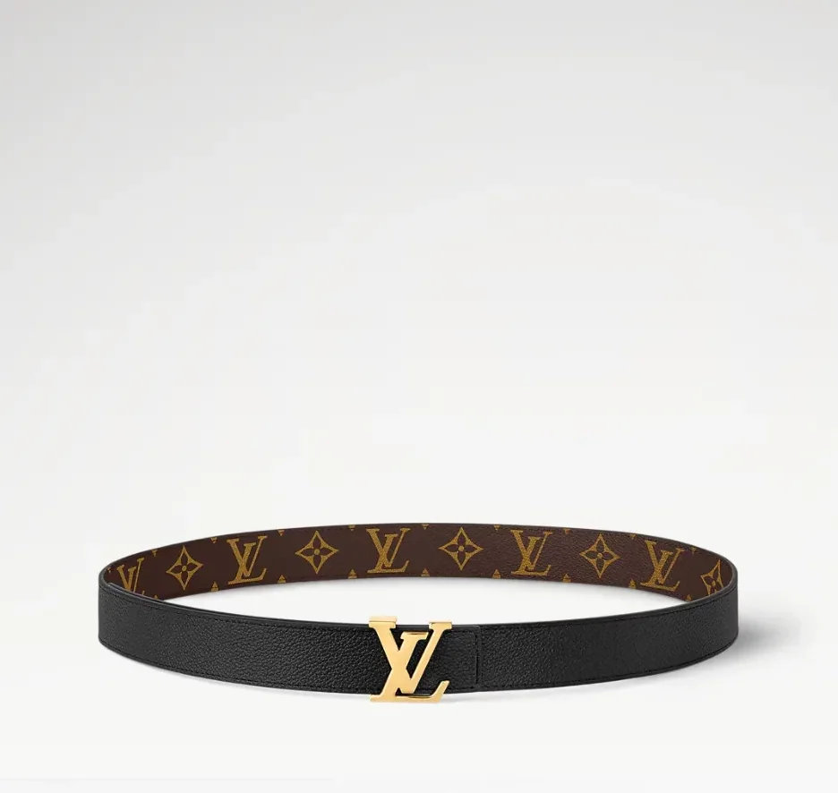 Louis Vuitton LV Initiales Reversible Belt Black