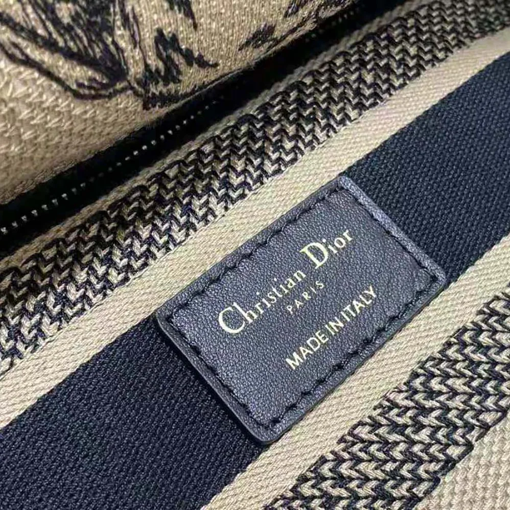 Dior Medium Lady D-lite Bag Beige Multicolor Toile de Jouy Voyage Embroidery for Women