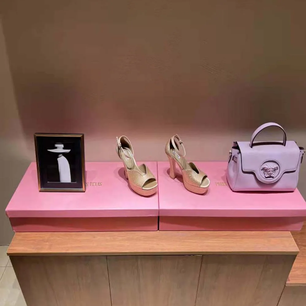 Miu Miu Satin Platform Sandals with Crystals for Women in Gold