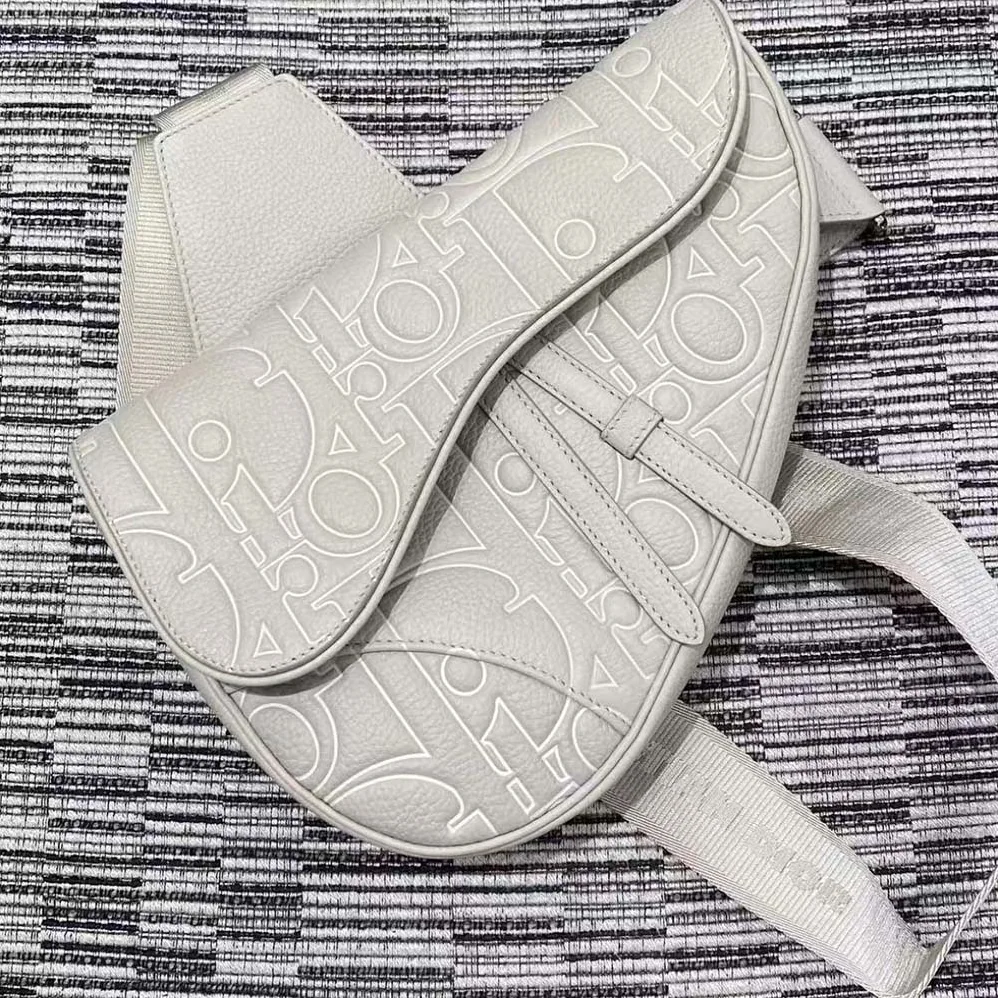 Dior Saddle Bag Beige Dior Gravity Outline Leather and Beige Grained Calfskin for Men Dior Saddle Bag Beige Dior Gravity Outline Leather and Beige Grained Calfskin for Men