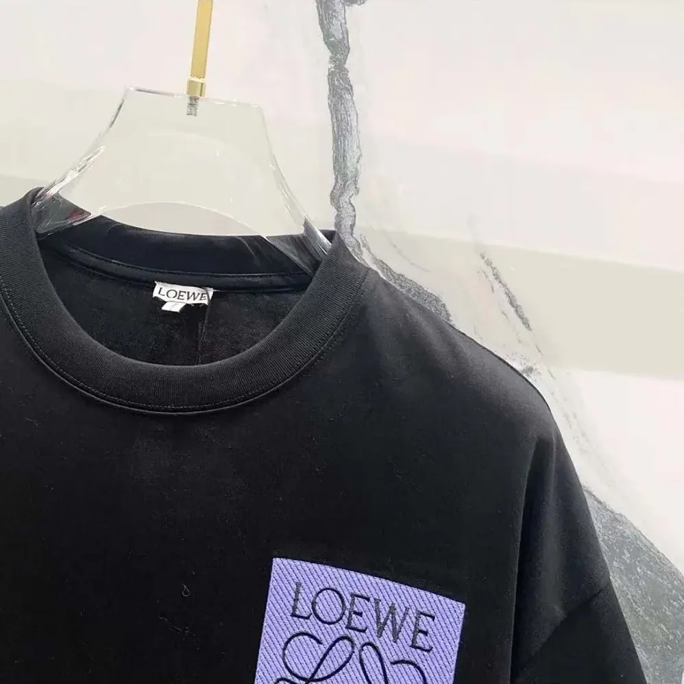 Loewe Relaxed Fit T-shirt in Cotton for Men in Black