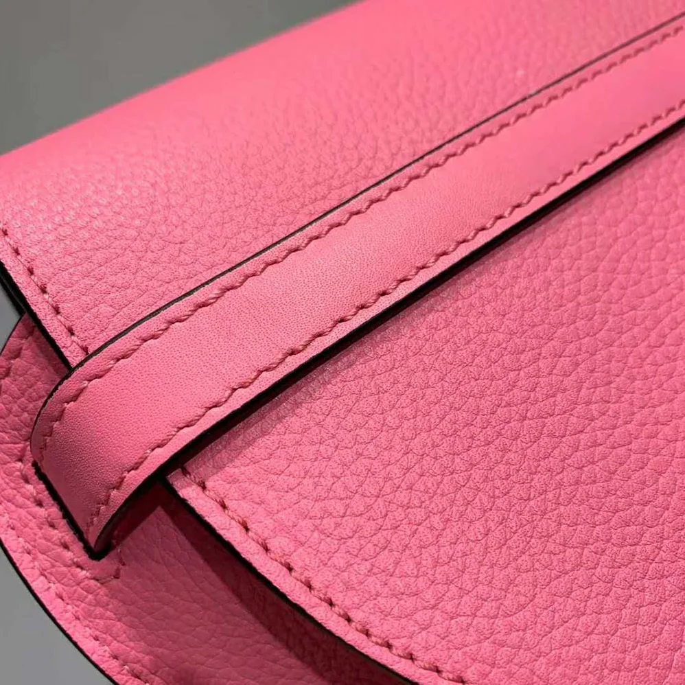 Loewe Gate Mini Bag Petroleum Soft Grained Calf for Women in Rose
