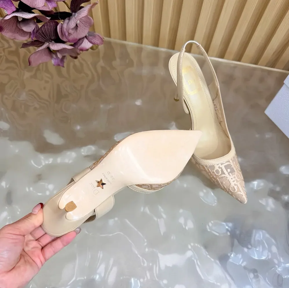 Dior Adiorable Slingback Pump Trench Dior Oblique Embroidered Mesh for Women Dior Adiorable Slingback Pump Trench Dior Oblique Embroidered Mesh for Women