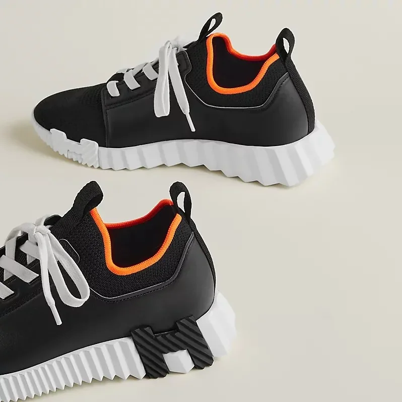 Hermes Depart Slip in On Sneakers Black