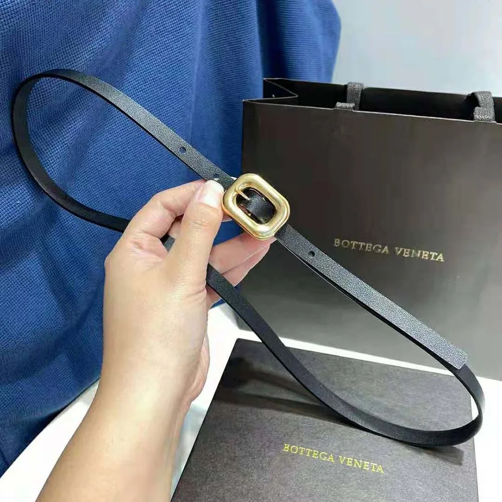 Bottega Veneta Chain Link Belt for Women in Black