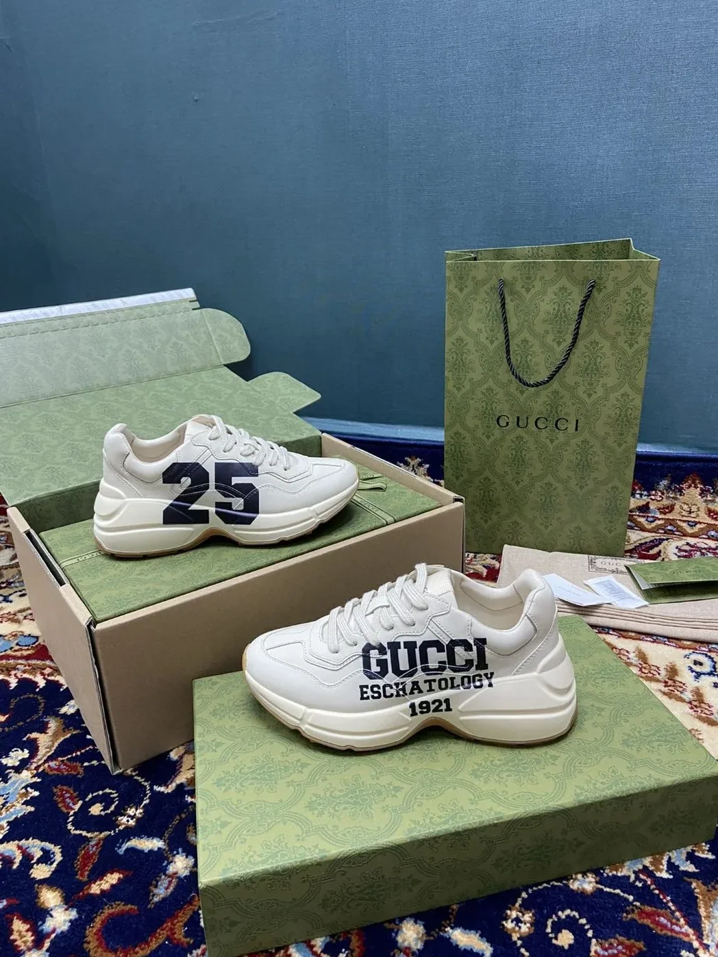Gucci Rhyton Sneakers With 25 White Ivory for Women