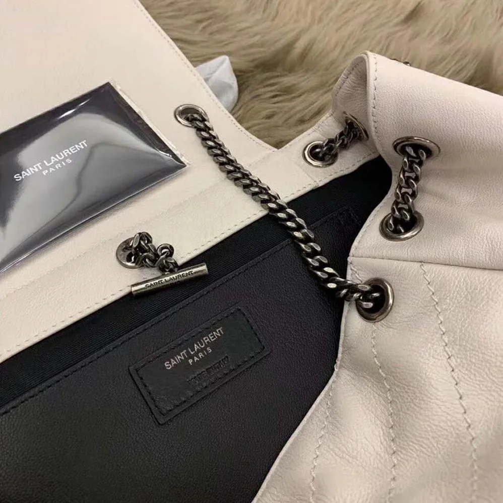 Saint Laurent YSL Nolita Small Bag Vintage Leather for Women in White