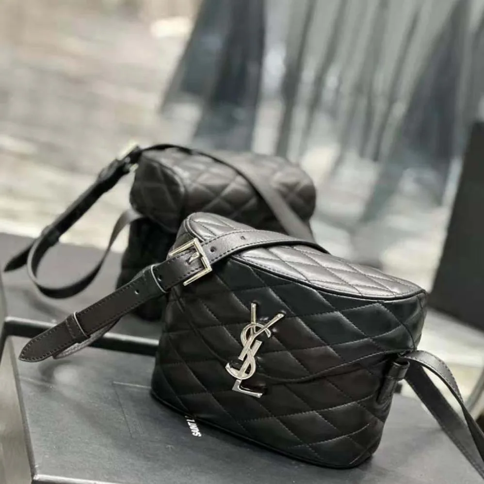 Saint Laurent YSL June Box Bag in Quilted Lambskin for Women Saint Laurent YSL June Box Bag in Quilted Lambskin for Women