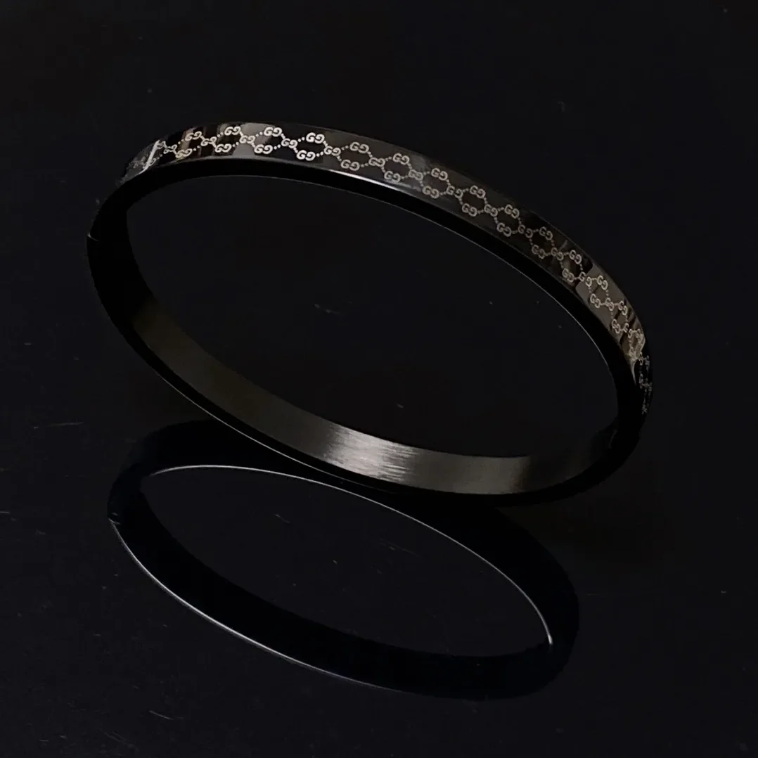 Gucci Double G Bracelet Black Gucci Double G Bracelet Black