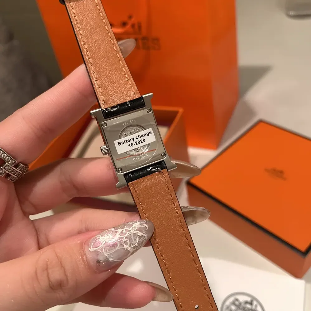 Hermes Heure H Watch Small Model 25 mm for Women in Silver