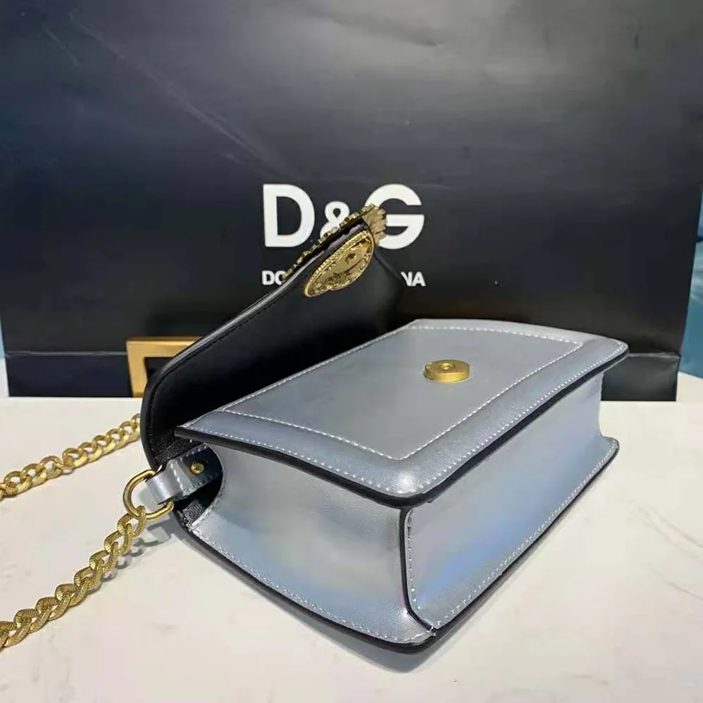 Dolce Gabbana D&G Small Devotion Bag in Mordore Nappa Leather for Women Dolce Gabbana D&G Small Devotion Bag in Mordore Nappa Leather for Women