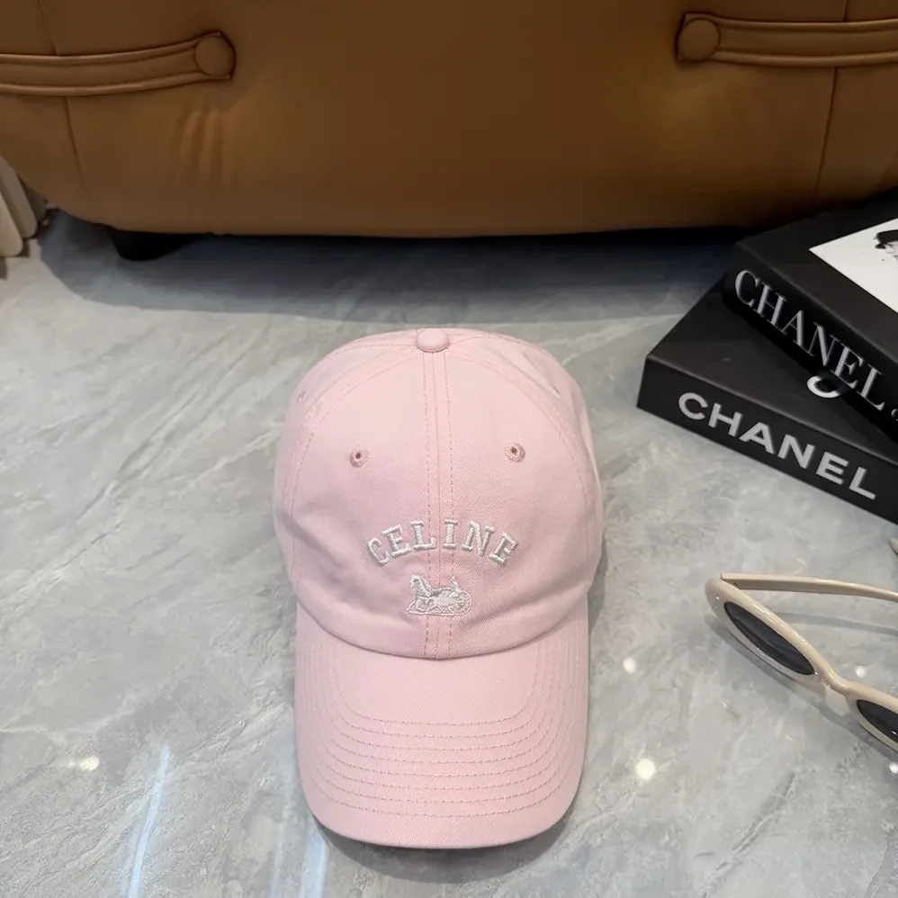 Celine Richelieu Cap In Cotton Twill for Women in Pink Celine Richelieu Cap In Cotton Twill for Women in Pink