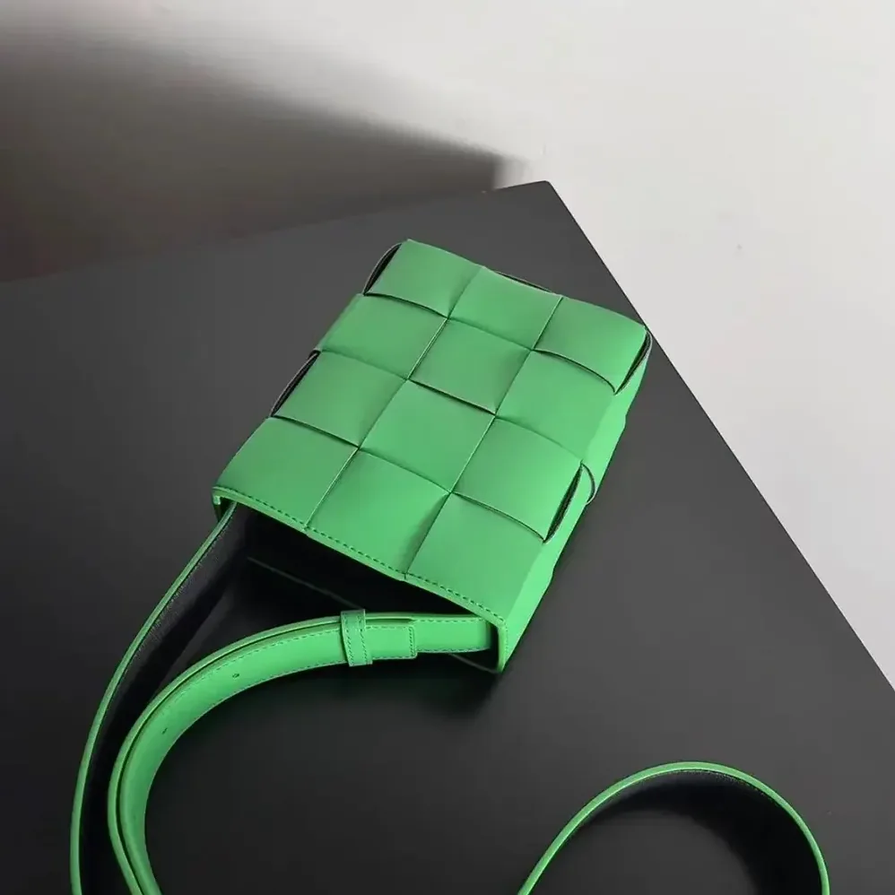 Bottega Veneta Mini Cassette Cross-Body Bag for Unisex in Green