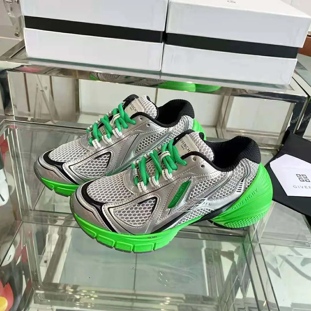 Givenchy TK-MX Runner Sneakers in Mesh for Unisex in Green Givenchy TK-MX Runner Sneakers in Mesh for Unisex in Green