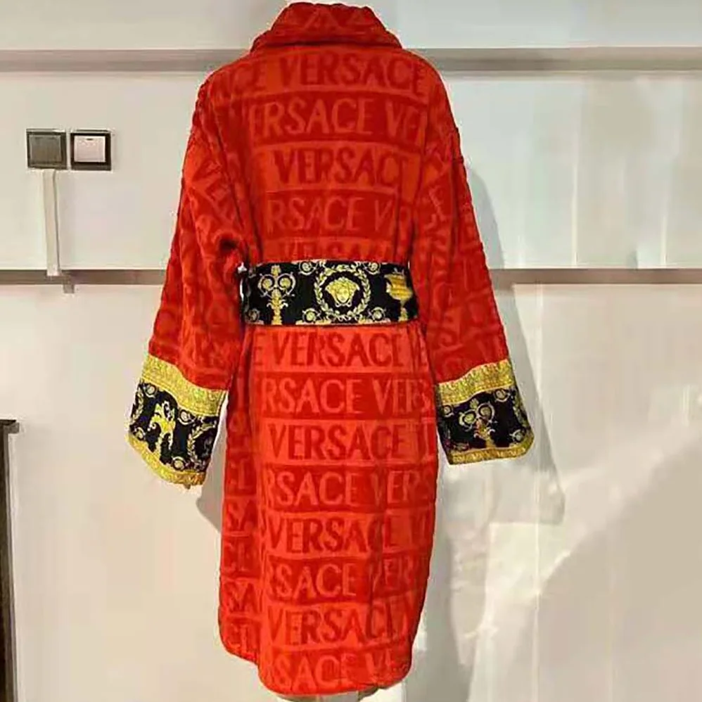 Versace I Baroque Bathrobe for Women in Red Versace I Baroque Bathrobe for Women in Red