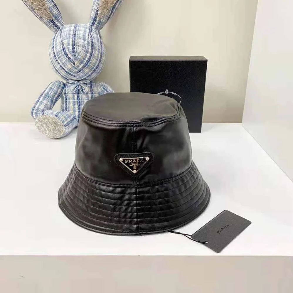 Prada Nappa Leather Bucket Hat for Women Prada Nappa Leather Bucket Hat for Women