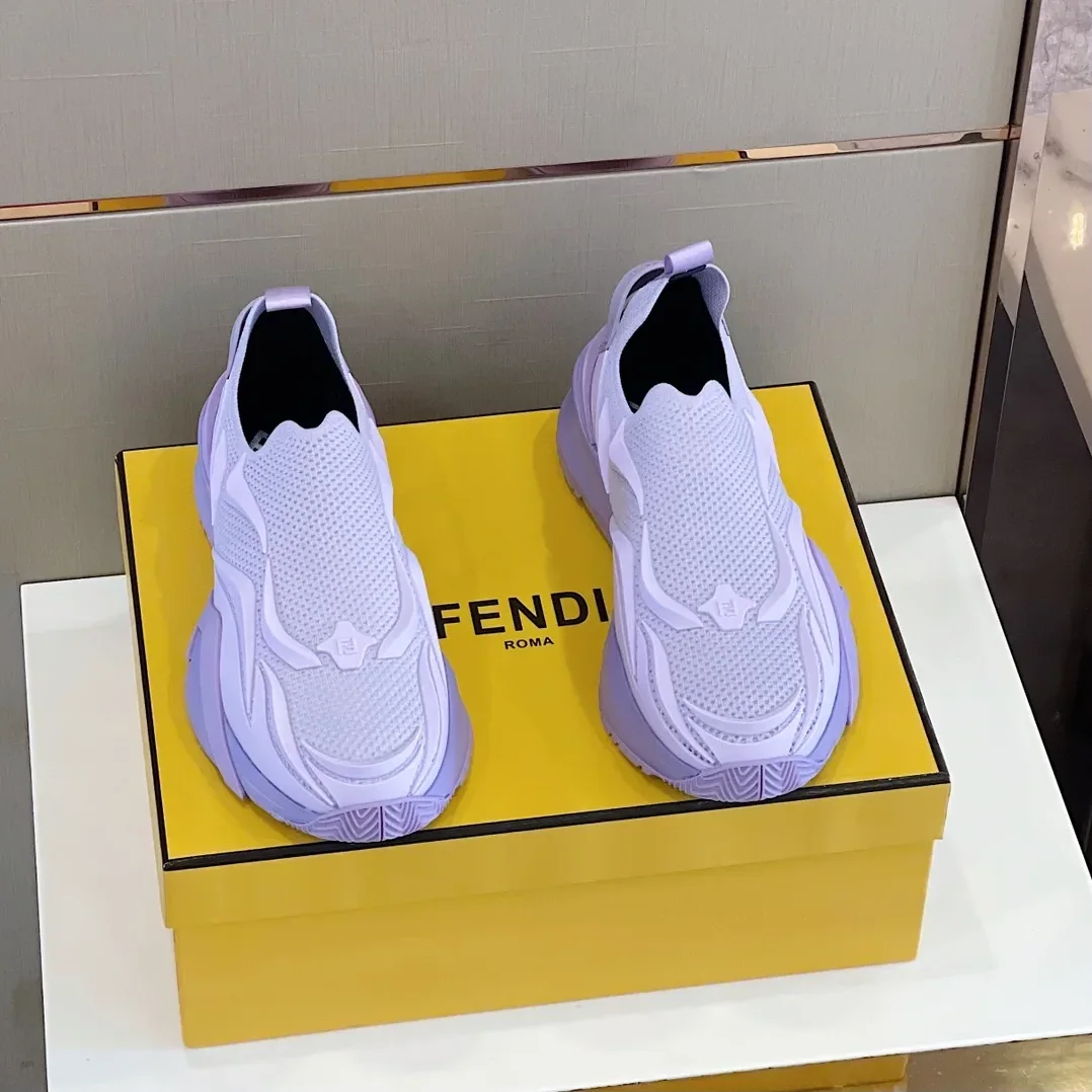 FD Fendi Flow Running Sneakers Purple