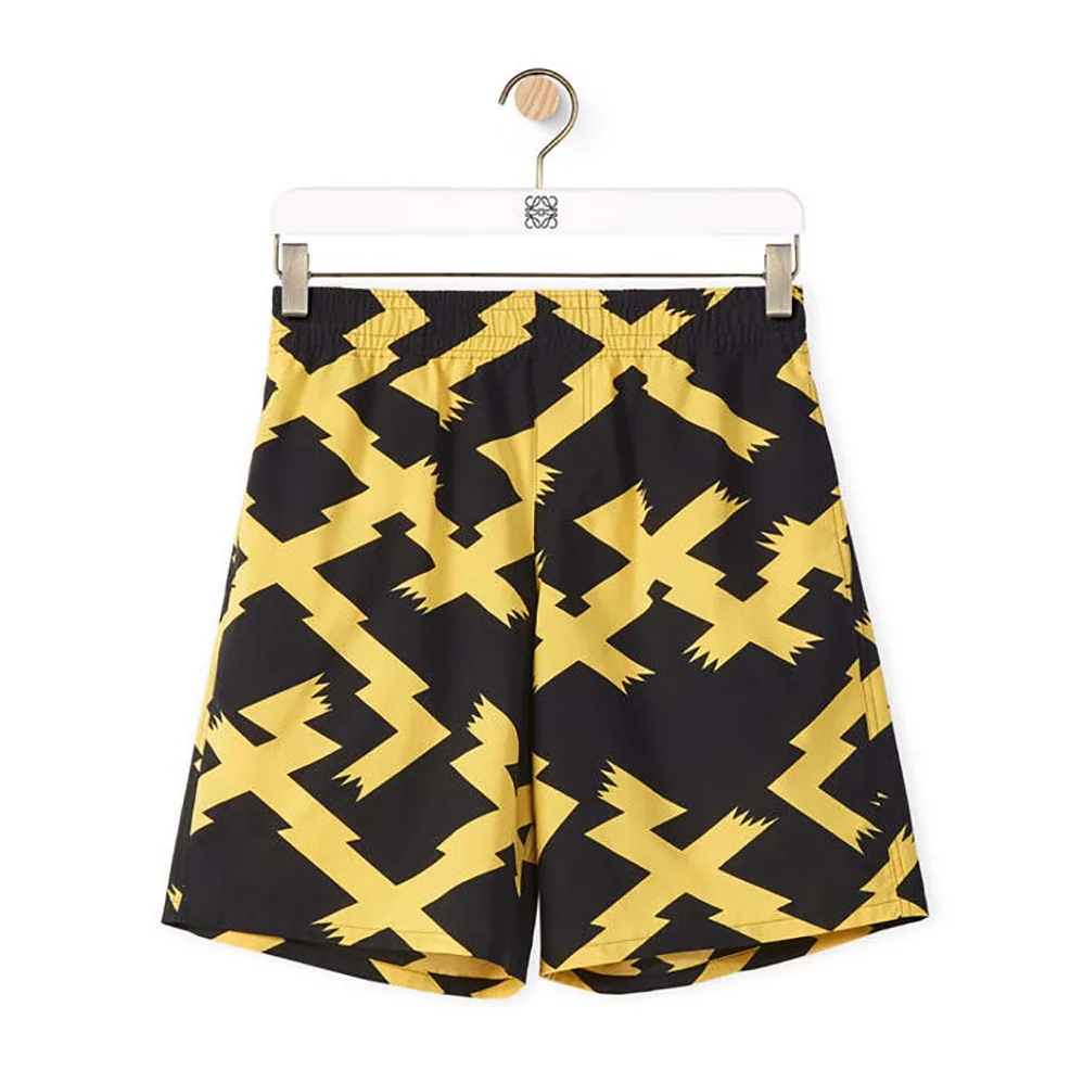 Loewe Allover Print Shorts in Cotton for Men Loewe Allover Print Shorts in Cotton for Men