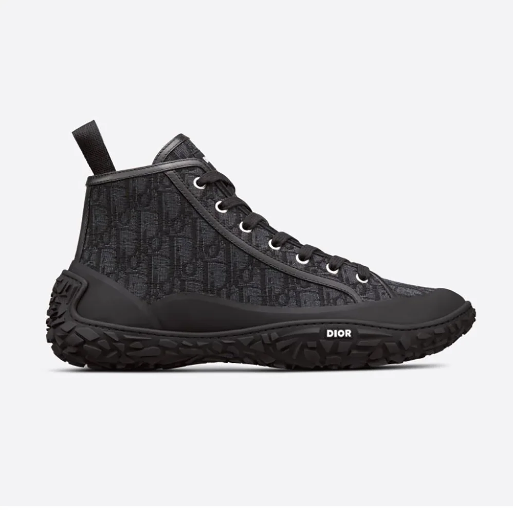 Dior B28 High-top Sneaker Black Dior Oblique Jacquard and Rubber for Unisex Dior B28 High-top Sneaker Black Dior Oblique Jacquard and Rubber for Unisex
