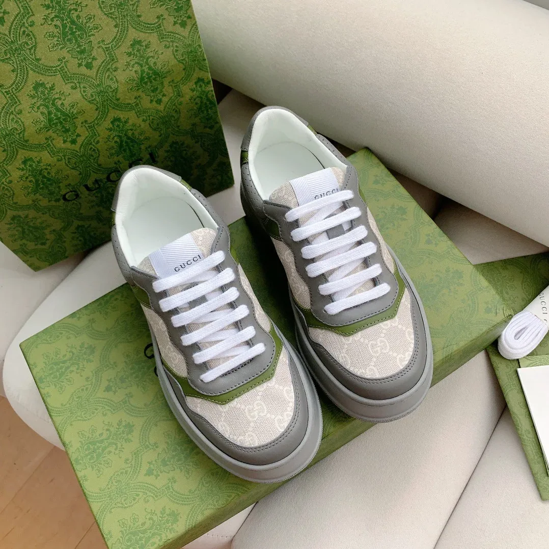 Gucci GG Sneaker Green And Gray Supreme for Men