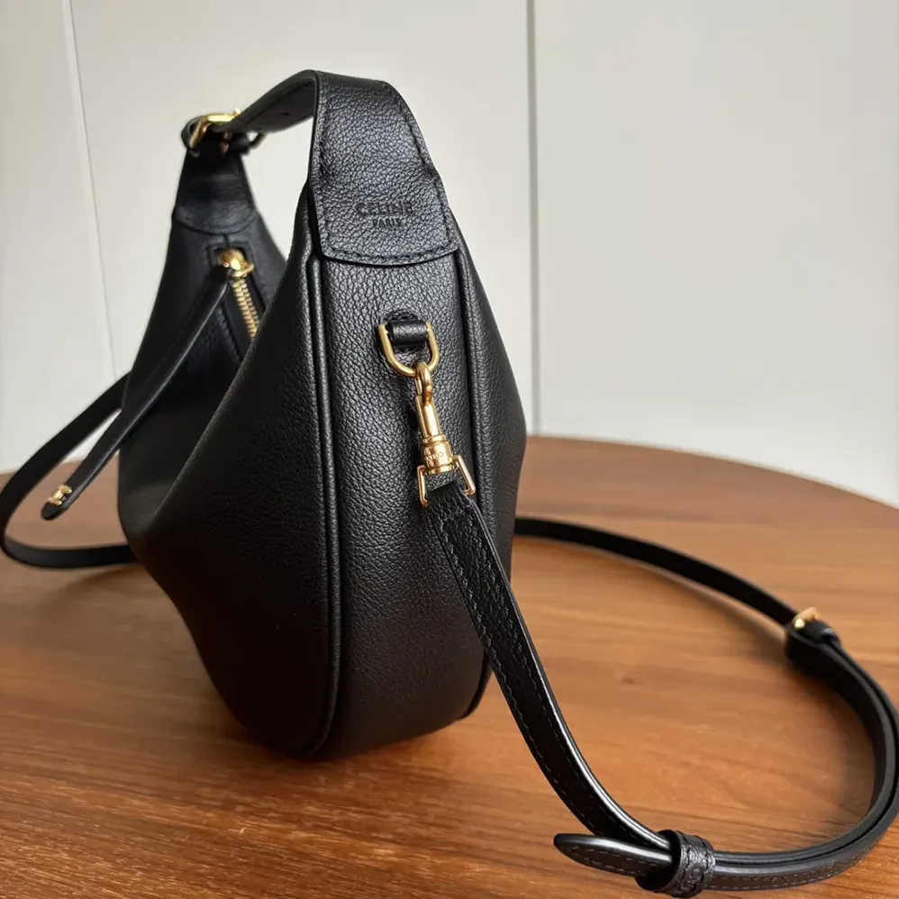 Celine Teen Celine Llulu in Grained Calfskin for Women in Black Celine Teen Celine Llulu in Grained Calfskin for Women in Black