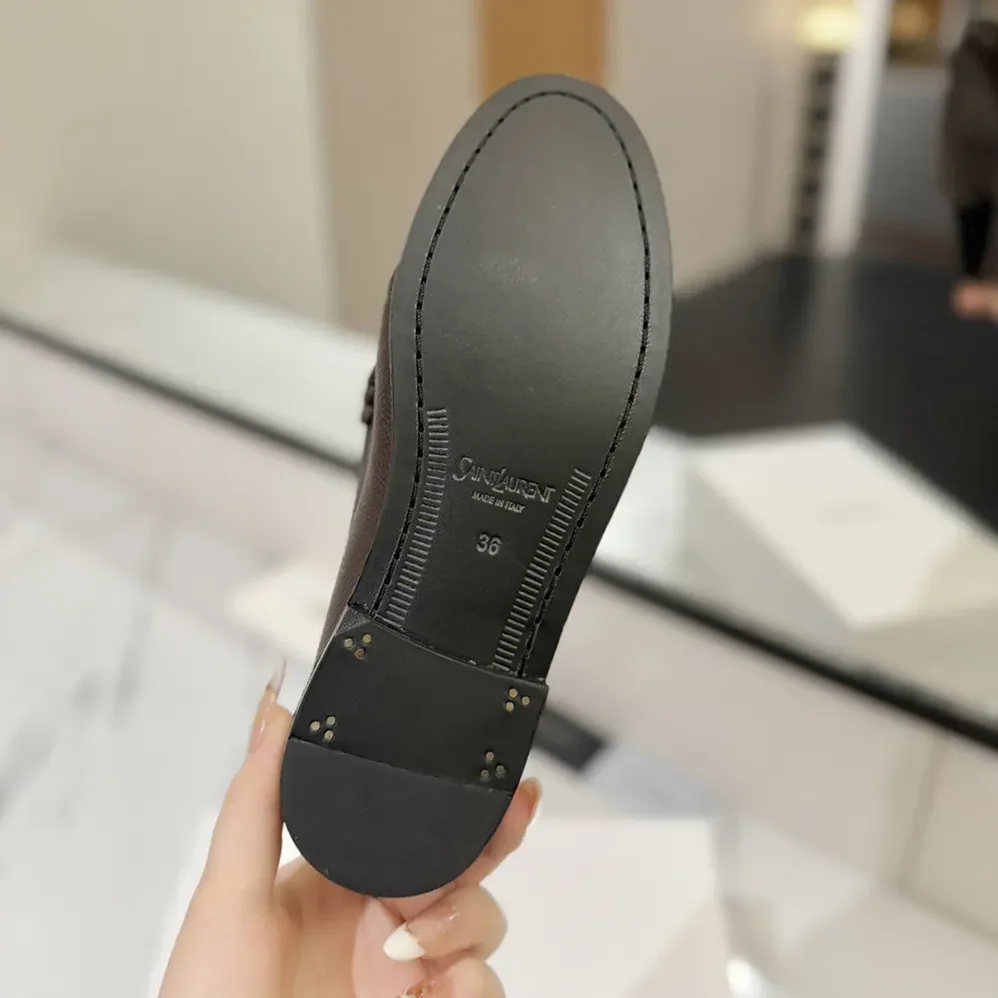Saint Laurent YSL Le Loafer Supple in Matte Leather for Unisex