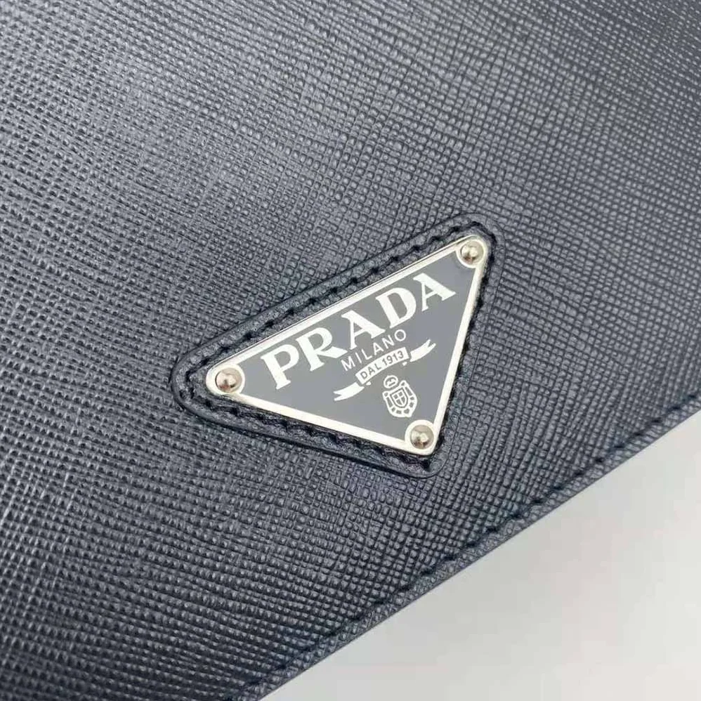 Prada Nylon and Saffiano Leather Shoulder Bag for Women in Black