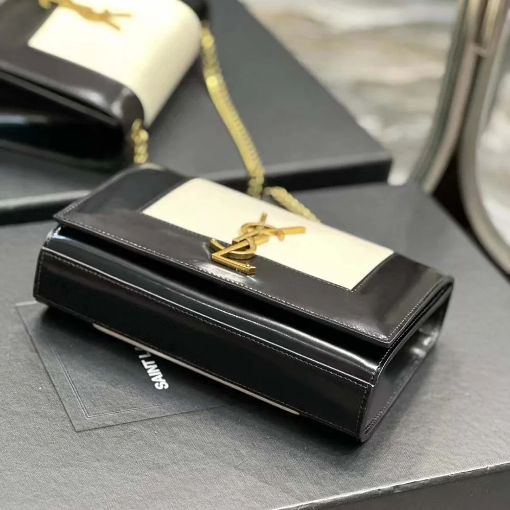 Saint Laurent YSL Small Kate in Smooth and Shiny Leather for Women Saint Laurent YSL Small Kate in Smooth and Shiny Leather for Women